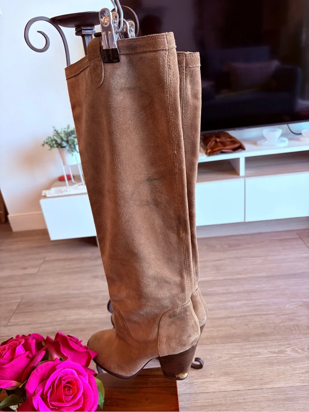 Vince Camuto Braden Suede Knee-High Boots